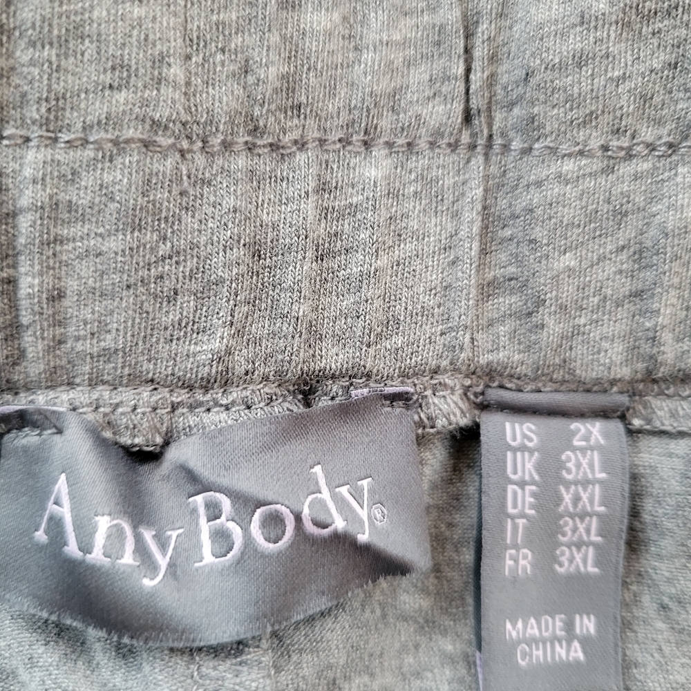 Any Body 3X Grey Drawstring Casual Pants NWOT Side Pockets - Picture 5 of 7
